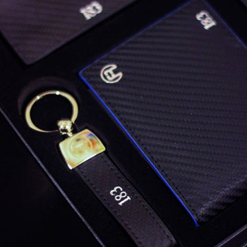 Carbon Fiber Blue - Set of Two