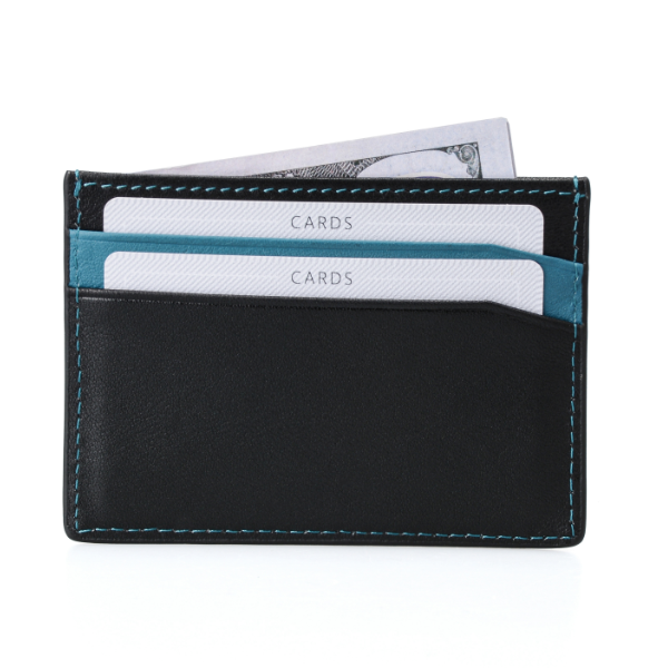 Black and Sea Blue Cardholder