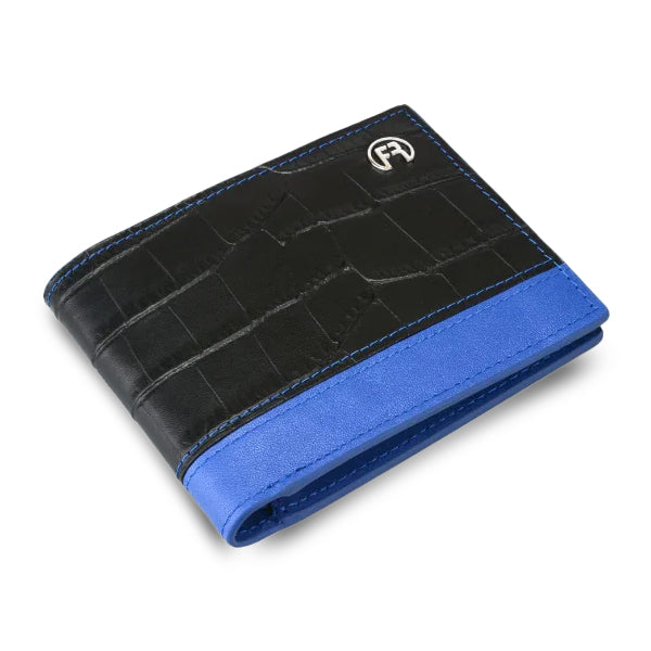 Black & Blue Croco Men Wallet