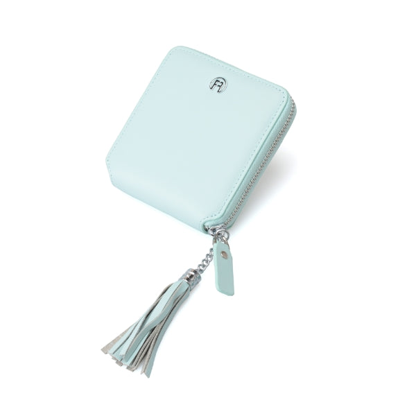 Turquoise Blue Women Zip Wallet
