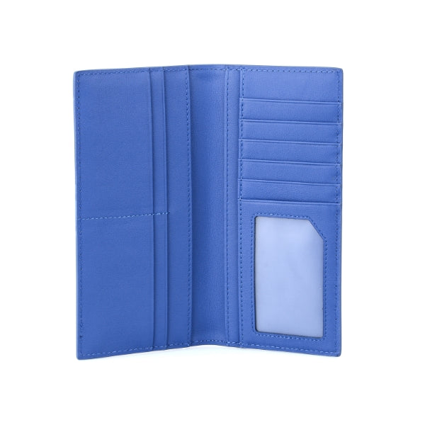 Carbon Fiber Blue Long Wallet