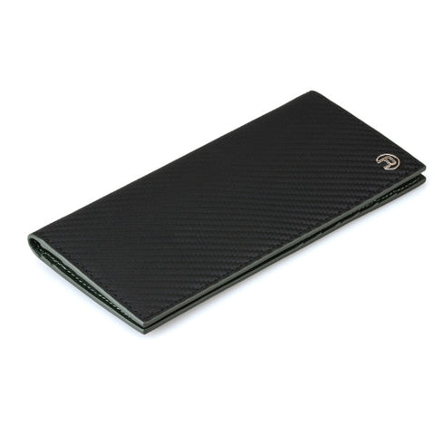 Carbon Fiber Green Long Wallet