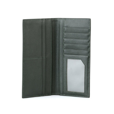 Carbon Fiber Green Long Wallet