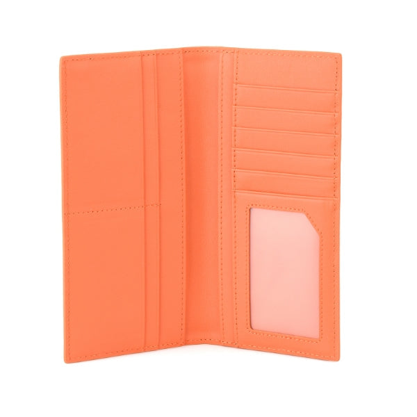 Carbon Fiber Orange Long Wallet