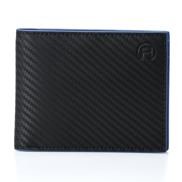 Fascin Carbon Fiber Blue Men Wallet