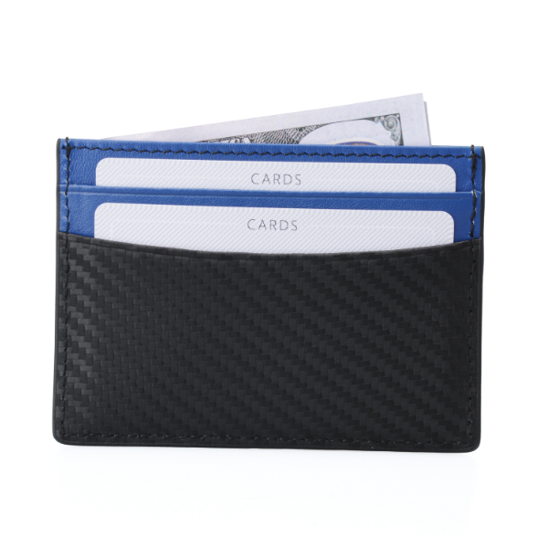Fascin Carbon Fiber Blue Cardholder