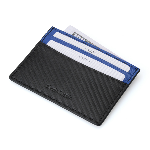 Fascin Carbon Fiber Blue Cardholder