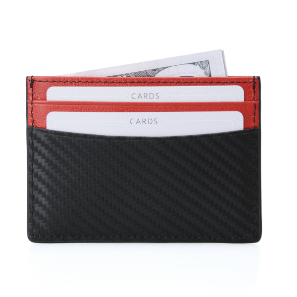 Fascin Carbon Fiber Red Cardholder