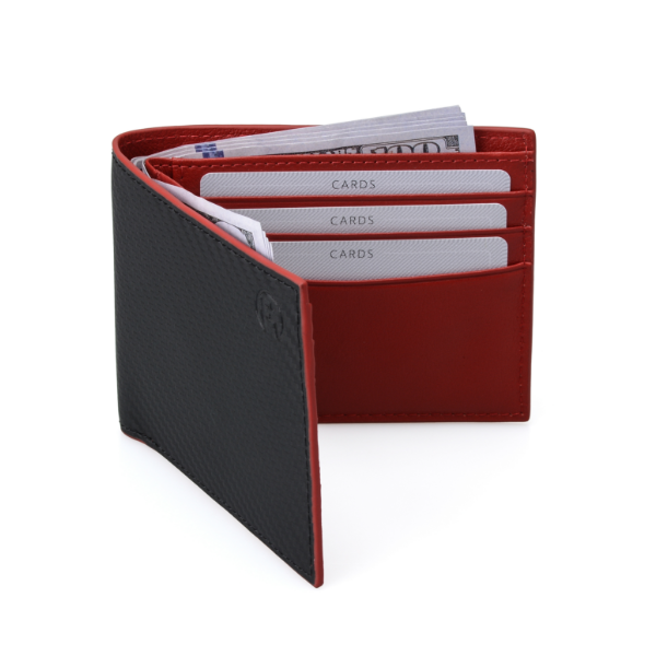 Fascin Carbon Fiber Red Men Wallet