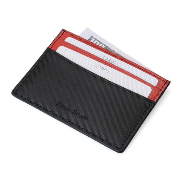 Fascin Carbon Fiber Red Cardholder