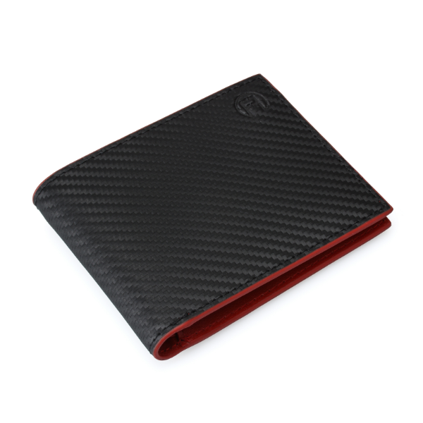 Fascin Carbon Fiber Red Men Wallet