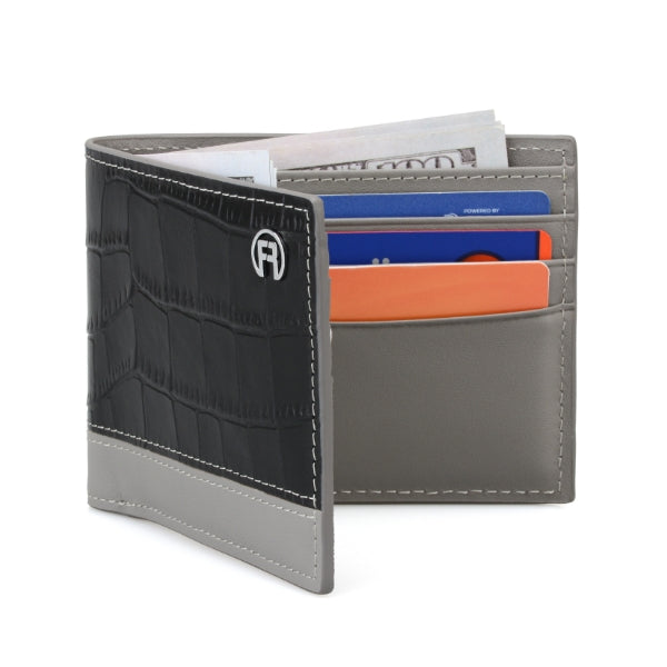 Black and Grey Croco Men Wallet