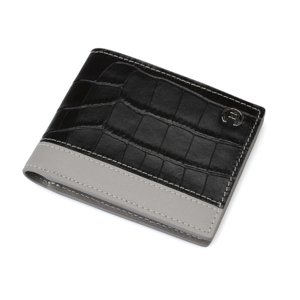 Black and Grey Croco Men Wallet