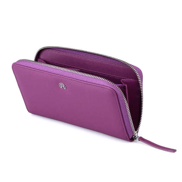 Purple Zip Women Zip Wallet
