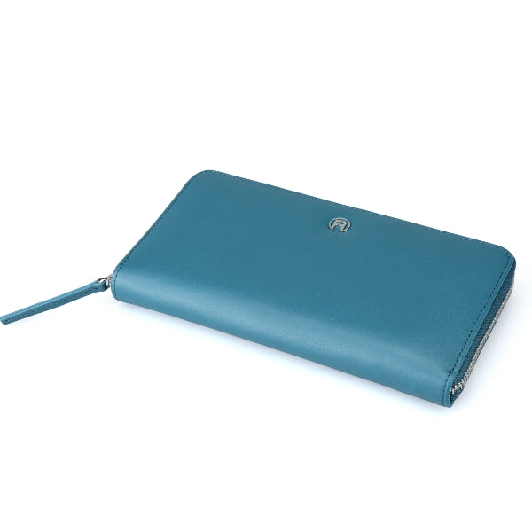 Sea Blue Women Zip Wallet