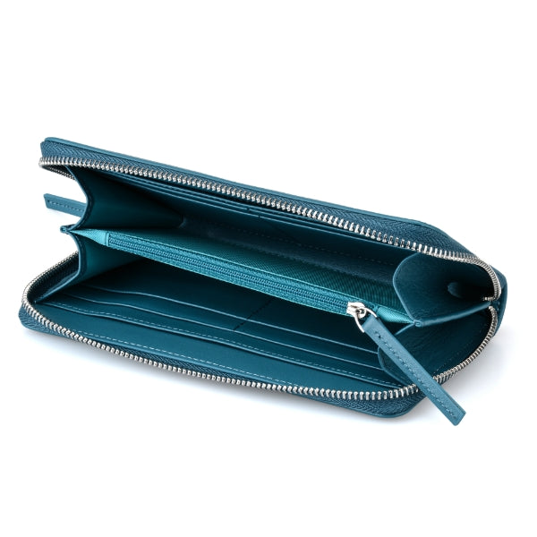 Sea Blue Women Zip Wallet