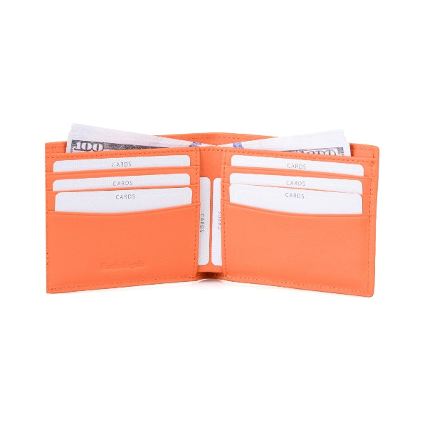 Fascin Carbon Fiber Orange Men Wallet