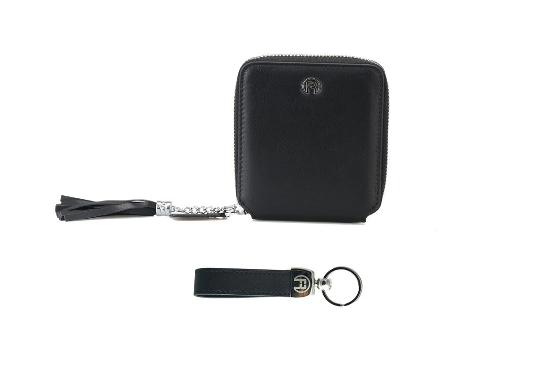 Black Women Set of Two ( Wallet + Keychain )