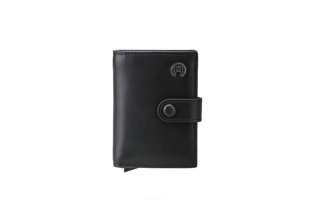 Black and Blue Popup Wallet