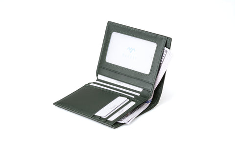 Carbon Fiber Green Slim Wallet