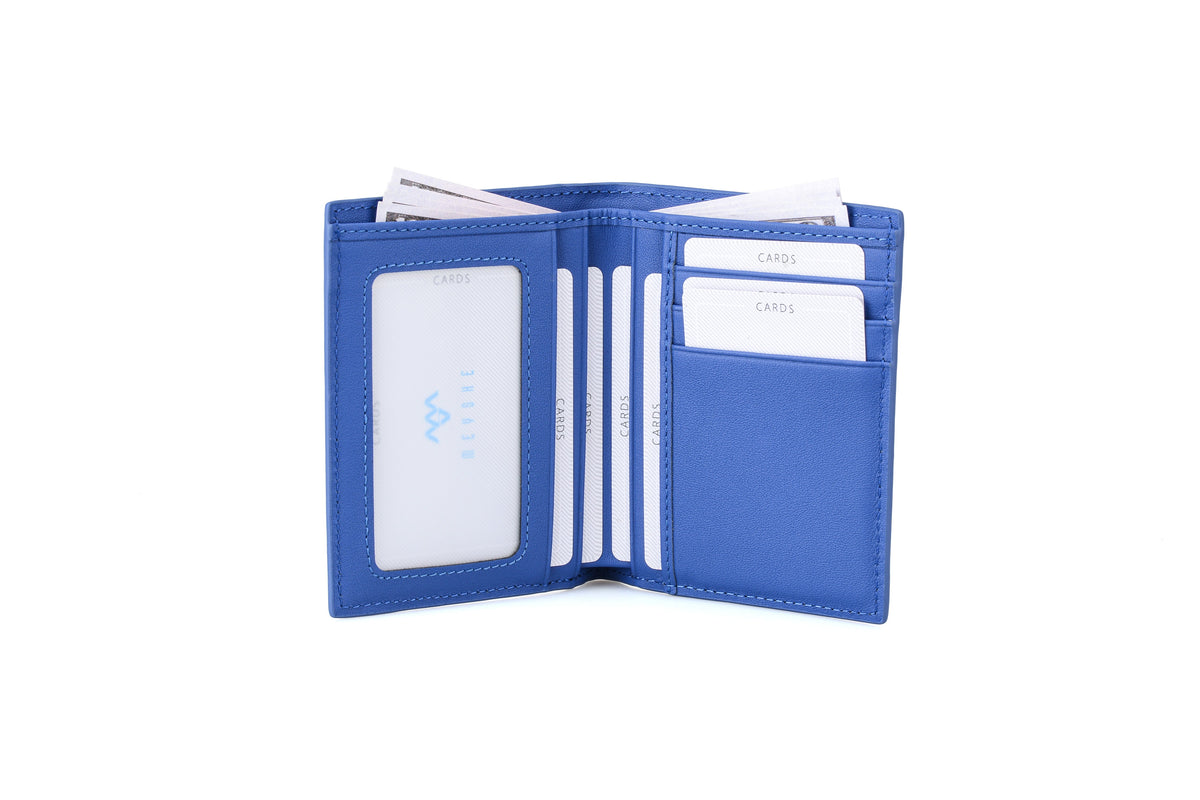 Carbon Fiber Blue Slim Wallet