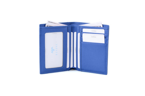 Carbon Fiber Blue Slim Wallet