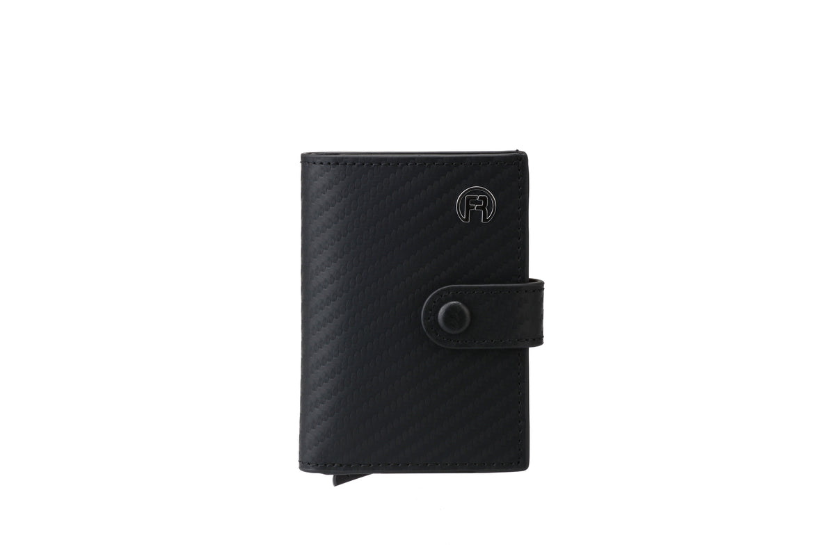 Carbon Fiber Black Pop Up Wallet