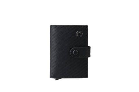 Carbon Fiber Black Pop Up Wallet