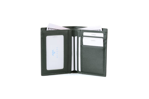 Carbon Fiber Green Slim Wallet