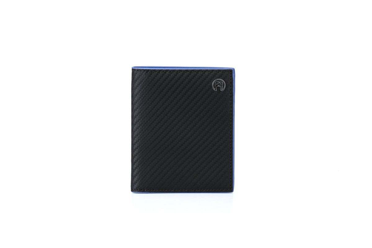 Carbon Fiber Blue Slim Wallet