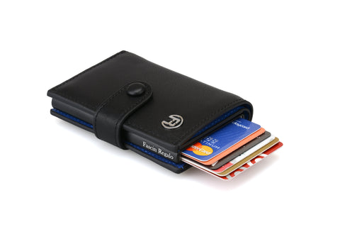 Black and Blue Popup Wallet